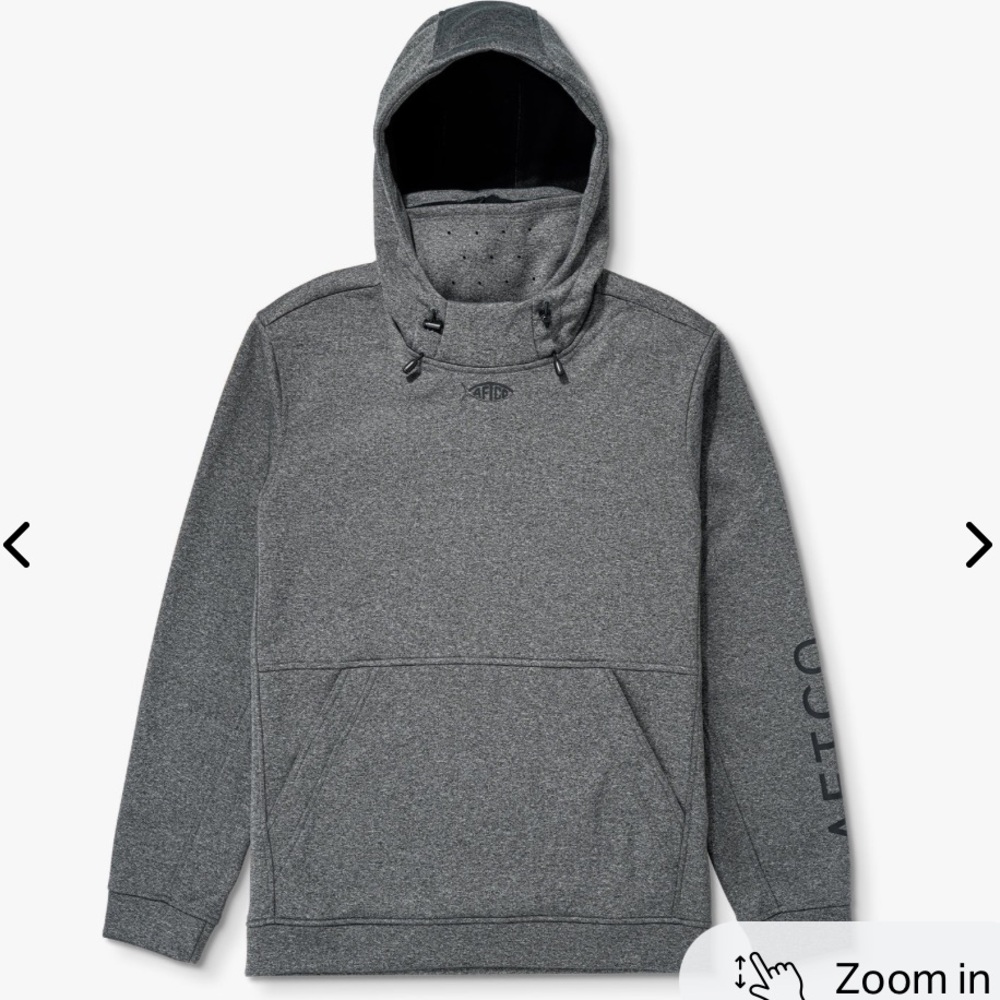 NWOT AFTCO Charcoal Heather Reaper Sweatshirt
